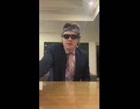 Bandana guy chugs entire fireball bottle straw