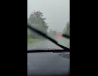 Lighting strikes house and burns