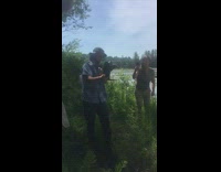 Professor educates students about snapping turtles 