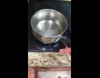 Boy boil cheese sandwich instead of fried