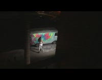 girl van graffiti dance sidewalk