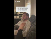 Woman pranks boyfriend with toes 