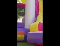 Collab Kale Salad IG - Dad climbs into bounce house flips over