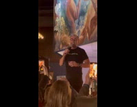 Impractical Joker Murr sings inside the bar