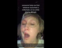 Collab BitchMP - Girl in car covered in milkshake 