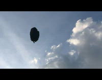 Air Balloon in sky like a grenade