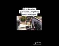 Guy goes outside first time after quarantine