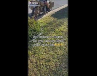 Uber driver picks guy up in motorcycle