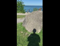 Girl black shirt flexible bend pose rock