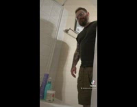 Guy standing over wife in bathtub came to see
