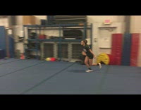 Gymnast Finishes Landing on her Legs Fail 
