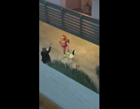 Girl shakes entire body with drink shaker 