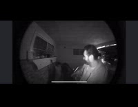 Drunk man bump head and fall down footage