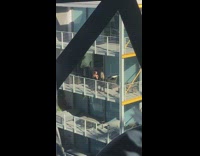 two girl dance on balcony bippidy boppidy boop