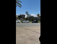 Guy on foot car line krispy kreme