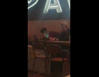 Guy films DJ phone restaurant white pt. 2 