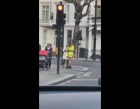 Collab IITW - Girl poses by street curb