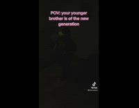 Guy tells his little brother he is the future 