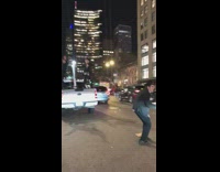 Jewish Teens Dance Near Pickup Truck and Celebrate Hanukkah