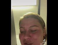 Girl warns person next to her she needs to poop