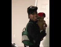 Guy spells out cuss words with baby