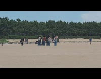 Girl group dance video shoot beach trees part 1