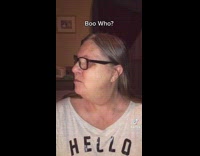 Woman tells boo who knock knock joke 