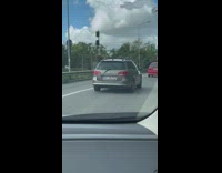 Car with rear window wiper upside down