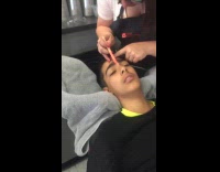 Collab BoysIG - Boy screams unibrow is waxed and removed