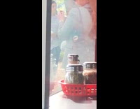 Alexander girl stands outside grey blazer