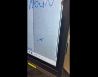 Fly drawing on touch screen screen