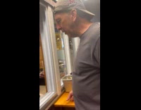 Man orders bill from ice cream shop