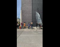 People wait for angel wings