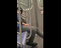 Rat Climbs Asleep Man in Subway Train