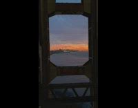 Time lapse video of sunrise of nyc from george washington bridge 