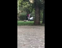 Three people in jacket hoodie head covered tiktok