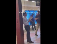 Five guys wear same outfit at subway 