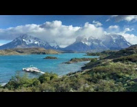 Torres del Paine park time lapse view