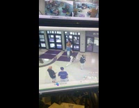 Girl falls while on crutches at school 