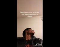 Broke and depressed or go to college
