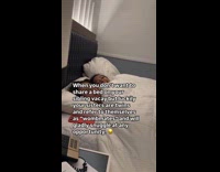 Twins love sharing a bed with each other