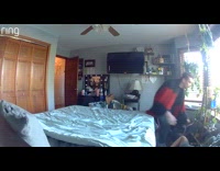 Woman steps on cat slips and fall