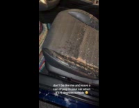 Coke can pops inside car leaves mess