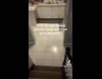 Collab ClipsIG - Woman sees sister getting snacks and playing fortnite 