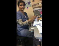 Girl puts salt in nurses dunkin donuts coffee prank