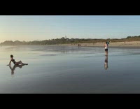 Black bikini water kid sunset white pt. 2