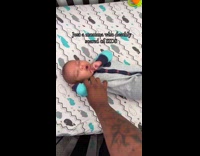 Collab ClipsIG - Scared mom flips baby over during sleep