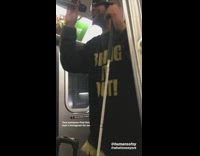 man bring it out black shirt singing