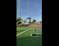 Man backflip from field goal slow motion