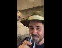 Guy measuring tape social distancing